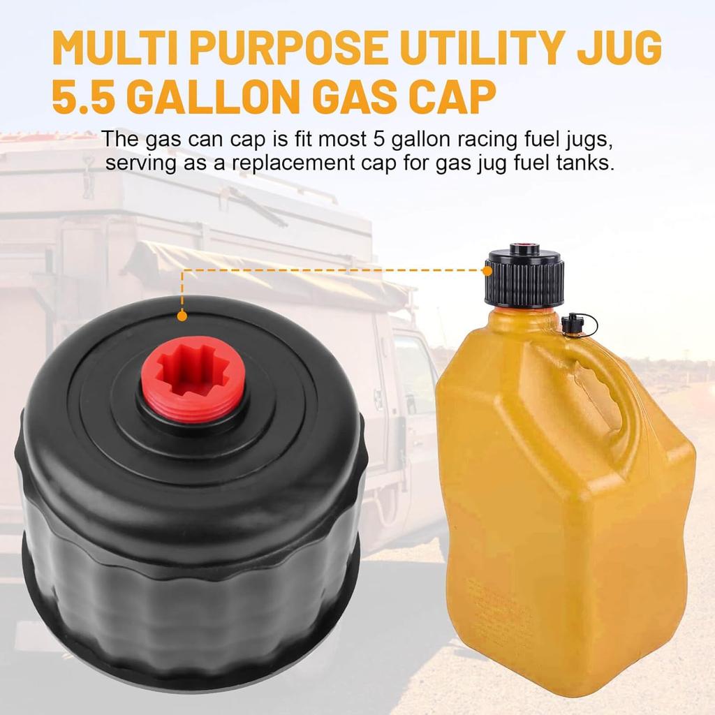 Gas Cans, Fuels Replacement Jug Cap, Racing Fuel 3042 Replacement Cap For 5 Gallon Racing Fuel Jugs, Gas Cans, Fuel Tank Cap - 2 Pack