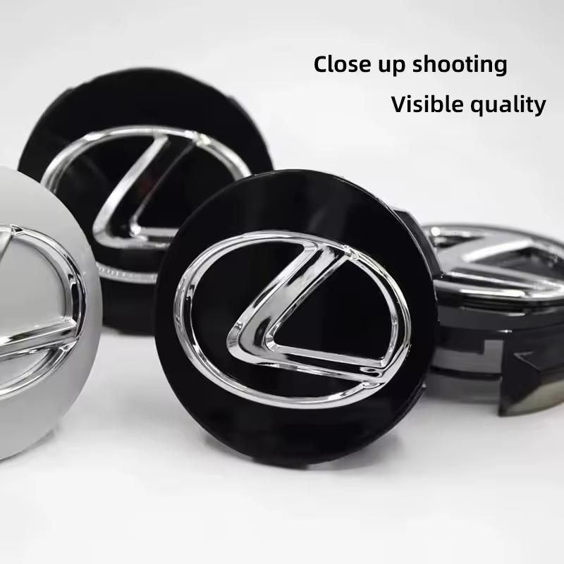 4Pcs Car Wheel Center Hub Caps Cover Accessories For Lexus F SPORT GS GX IS LS LX CT LC RC LBX NX RX 350h 450h ES UX 300e GX460