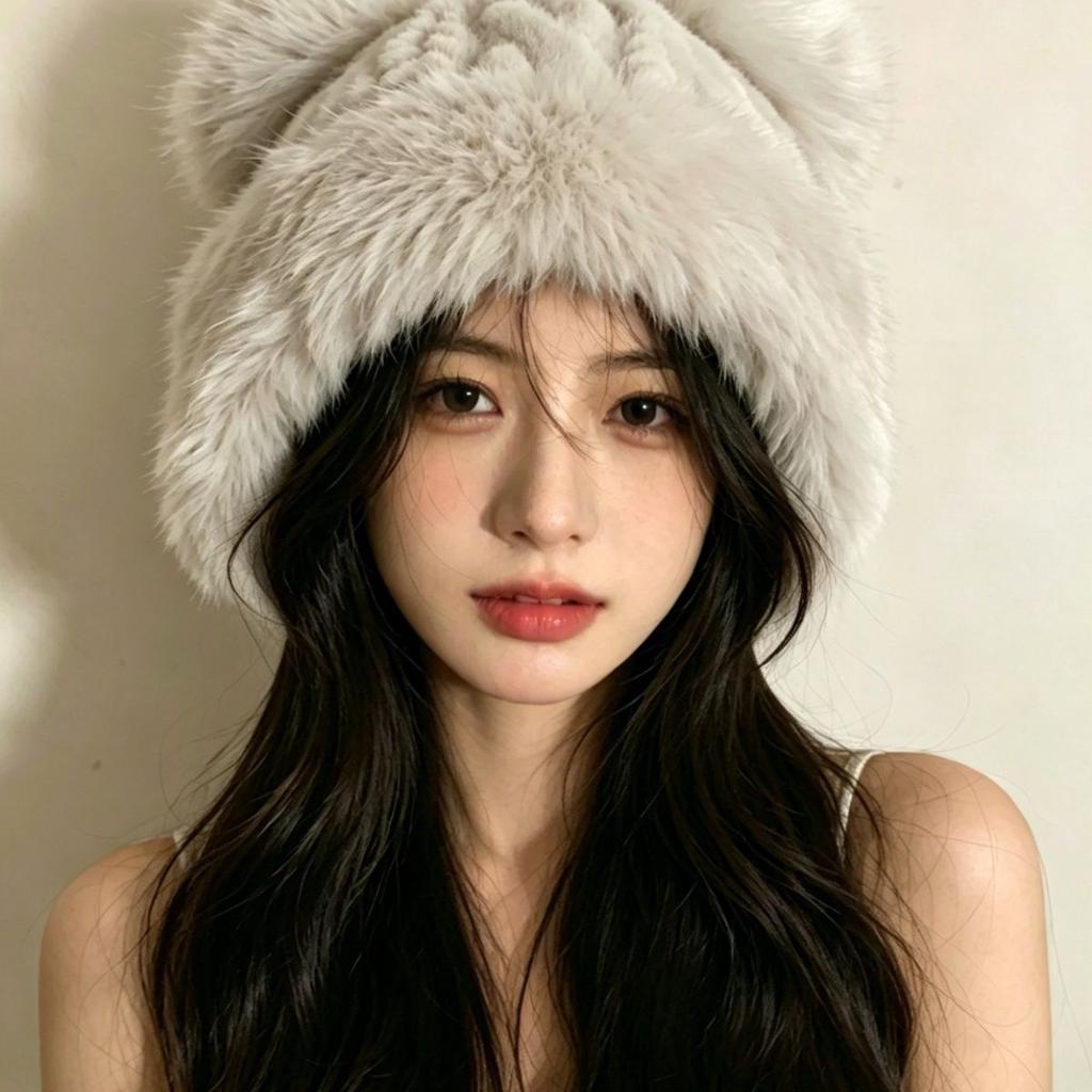Women's Fall/winter Hat - Earflap Warm Cute Plush New Cold Weather Hat