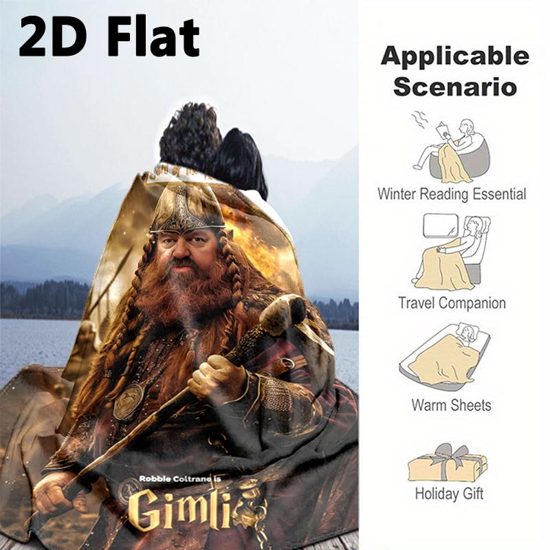 1PC The Lord of the Rings blanket, all-season lightweight home office outdoor nap multifunctional blanket, Christmas gifts