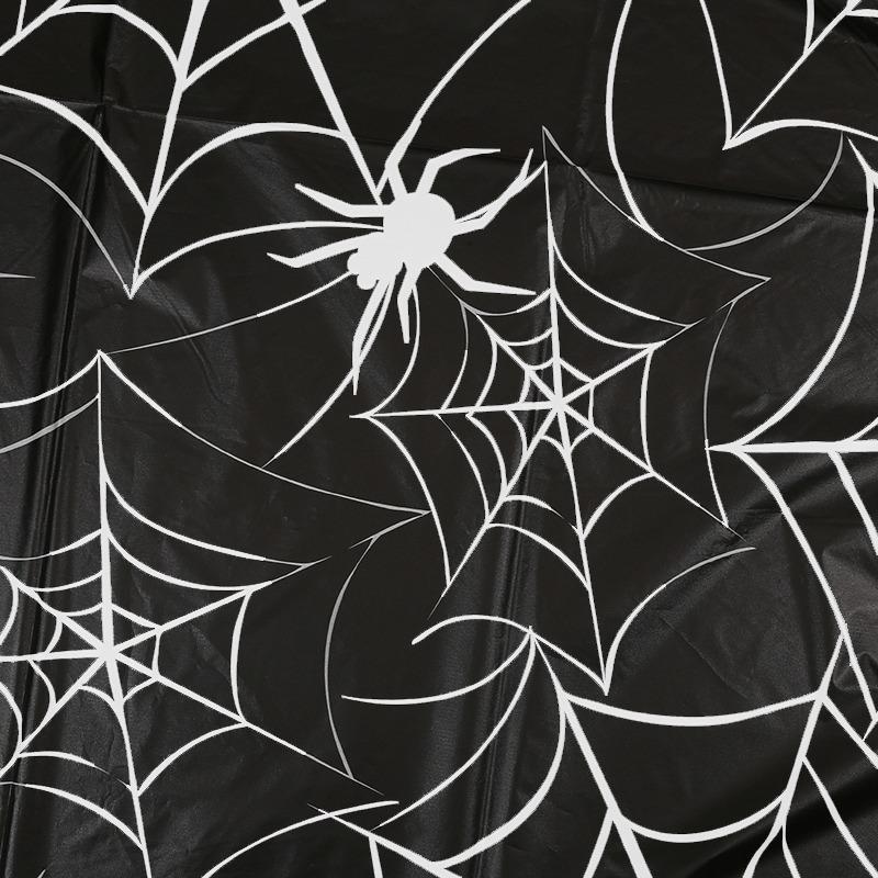 Halloween Bloody Tablecloths Spider Net Cover Bloody Table Cover Bloody Handprints Tablecloths Rectangle Scary Cover