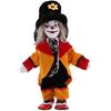Taotenish Clown Doll Porcelain Clown Model Porcelain Doll Circus Props Delicate Arts Crafts for Home Decoration Desk Ornaments 18cm