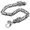 5mm Double Dragon Head Keel Bracelet Fashion Vintage Men Personality Exaggerated Punk Style Animal Senior Sense Bracelets Jewelry Gifts Accessories