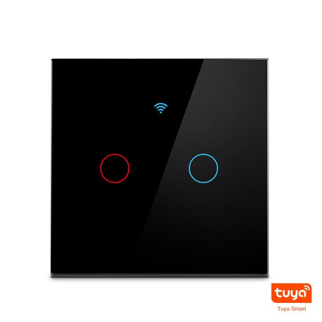 Melery Lichtschalter Wifi Smart Tuya Touch Sensor Glas Panel Lampe Interrupter EU Platz Fernbedienung durch Alexa Dot Google Home