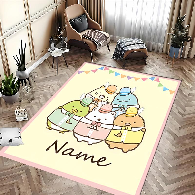 Custom personalization Sumikko Gurashi Area Rug - Perfect For Kitchen, Bathroom,Laundry Room Decor Large Size Available,Gift All Seasons