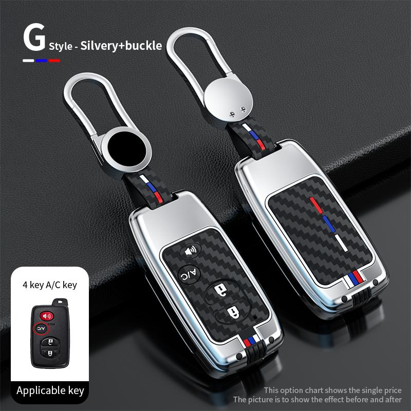 Zinc Alloy Car Key Case Cover For Toyota Camry Prius Land Cruiser Prado 150 Crown For Subaru Foreste XV Holder car accessories
