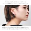 SNOOPY Diamond Dangle Petit Hook Earrings 2P Binaural Silver 925 PEANUTS Official Character Goods [SNOOPY]