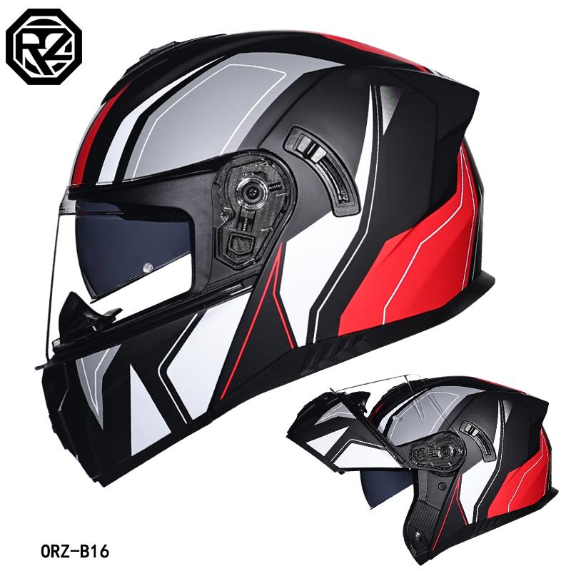 2025 Orz motorcycle helmet, men's and women's reversible helmet, motorcycle half full helmet, cool street bike all year round