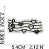 Literary Music Note Embroidery Cloth Sticker Clothes Patch Decoration Versatile Diy Bag Pants Hole Repair Embroidery Sticker