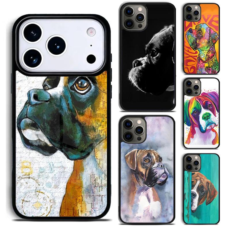 Boxer Dog Phone Case For iPhone 17 16 15 14 13 12 11 Pro Max Plus 17Air Soft Silicone Cover