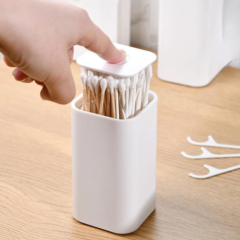 1 Pc Toothpick Holder Dispenser for Automatic Pop Up Plastic Toothpick Container Stand Storage Box for Home Kitchen Office