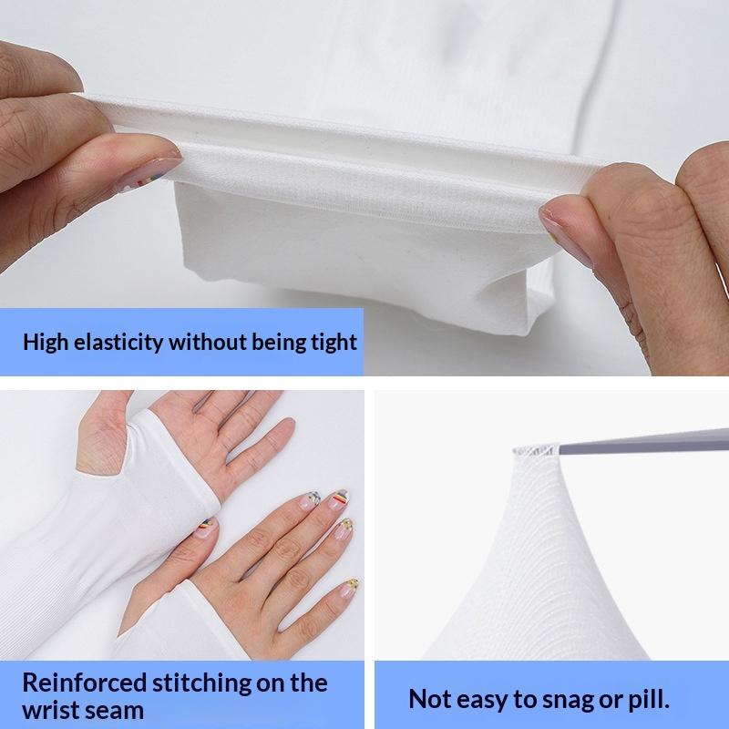 Summer Sun Protection Arm Sleeves Uv Protection Ice Sleeves Arm Protectors For Driving And Cycling Ice Silk Sleeves Unisex
