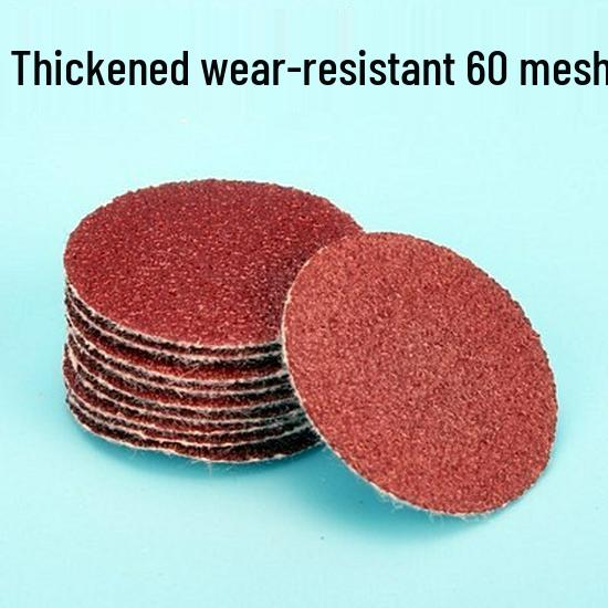 5-Inch Self-Adhesive Flocked Sandpaper Discs for Pneumatic Grinder - Perfect for Sanding, Polishing, and Woodworking Furniture.