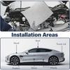 10PCS 10mm Soundproof Insulation Foam Pre-cut 40x25cm Self Adhesive Noise Deadening Mat for Car Home Sound Proof Wall Panels Heat Shields 2