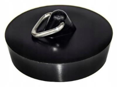Stöpsel für Badewanne Waschbecken Duschwanne Siphon 45 mm Schwarz