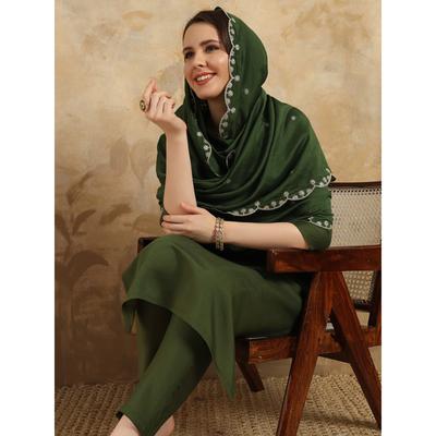 Indian Bollywood Kurti Pant Dupatta Set Women Designer Party Wear Salwar Suit VF-3013