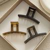 Vintage Solid Hair Claw Women Minimalist Versatile Shark Clip Back Head Updo Premium Onebar Clip Accessory Daily Wear Gift