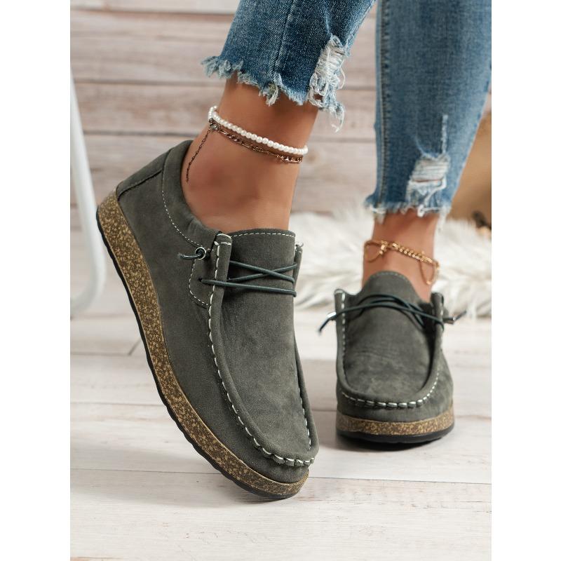 New Plus-size Women's Shoes Flat Elastic Strap Slippers Lazy People Pedal Casual Shoes