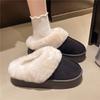 Women Fluffy Snow Boots New Plush Warm Platform Shoes for Women Winter Indoor Slippers Outdoor Non-slip Cotton Shoes Women