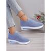 2025 Fall New Arrival Women's Chunky Sole Platform Sneakers - Sporty Knit Casual Shoes