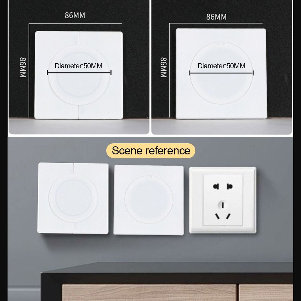 86Type Wall Hole Cover Easy Install Hole Cap Creative Air-conditioning Dust Plug  Pipe Sealing