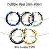 Kolczyki kółka ze stali nierdzewnej 2,5 mm - Moda europejska i amerykańska