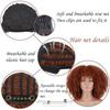 MISSQUEEN Short Afro Kinky Colly Wigs for Black Women African Cosplay Wigs Blonde Brown High Temperature Heat Resistant Fiber