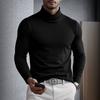 Men S Solid Color Long Sleeve High Neck Base Layer Top