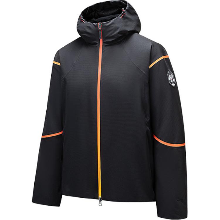 

Anta Casual Comfortable Loose Hooded Zipper Down Jacket Women Outerwear Basic-Black 162447924-3 L