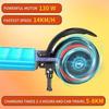 Elektrická koloběžka pro děti ve věku 6-14 let, Skládací design, 130W motor, Max. 8,7 mph, Dojezd 3-5 mil, Barevná LED světla a displej