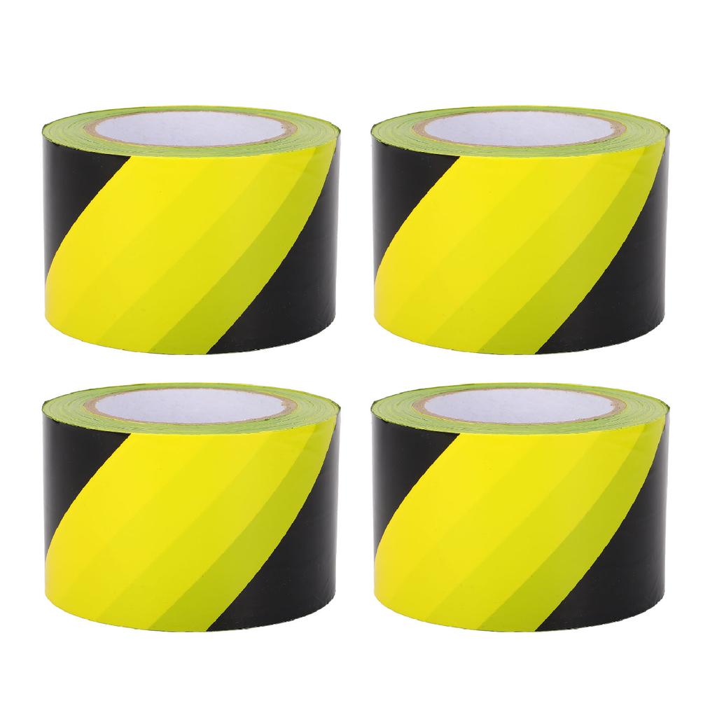 4 Stück Gelbes Absperrband Rolle PE Wind- und Regendicht Multifunktional Bau Warnung Sicherheit
