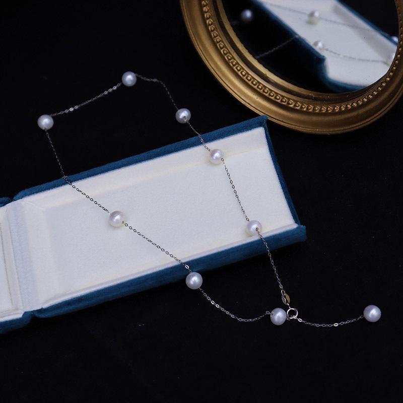 Zhuji Freshwater Pearl Classic S925 Silver Star Necklace