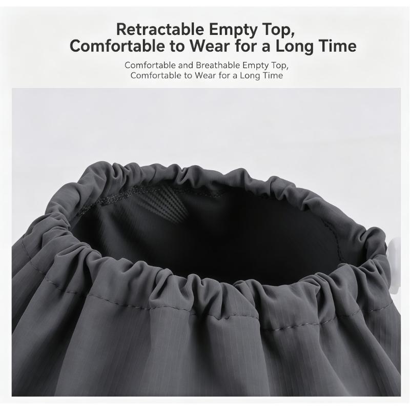 Women's Packable Open-Top Sun Hat Cap, Breathable Nylon Ponytail Style with Front Bill for Hiking and Holiday Travel