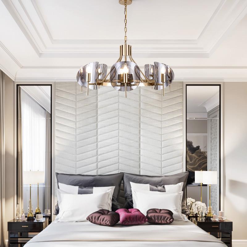 Personalized Glass Chandelier Postmodern Creative Designer Living Room Dining Room Study Bedroom Lamp