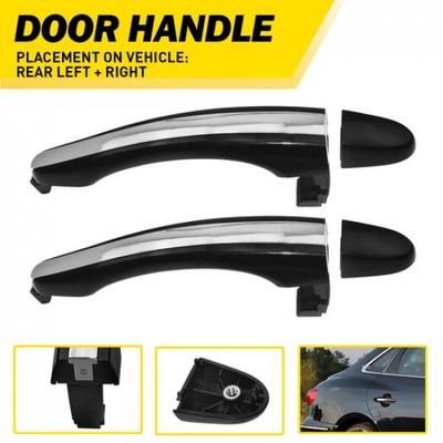 2PC Exterior Left Handle Door Rear Right for Hyundai Azera 2006-2011 83651-3L000