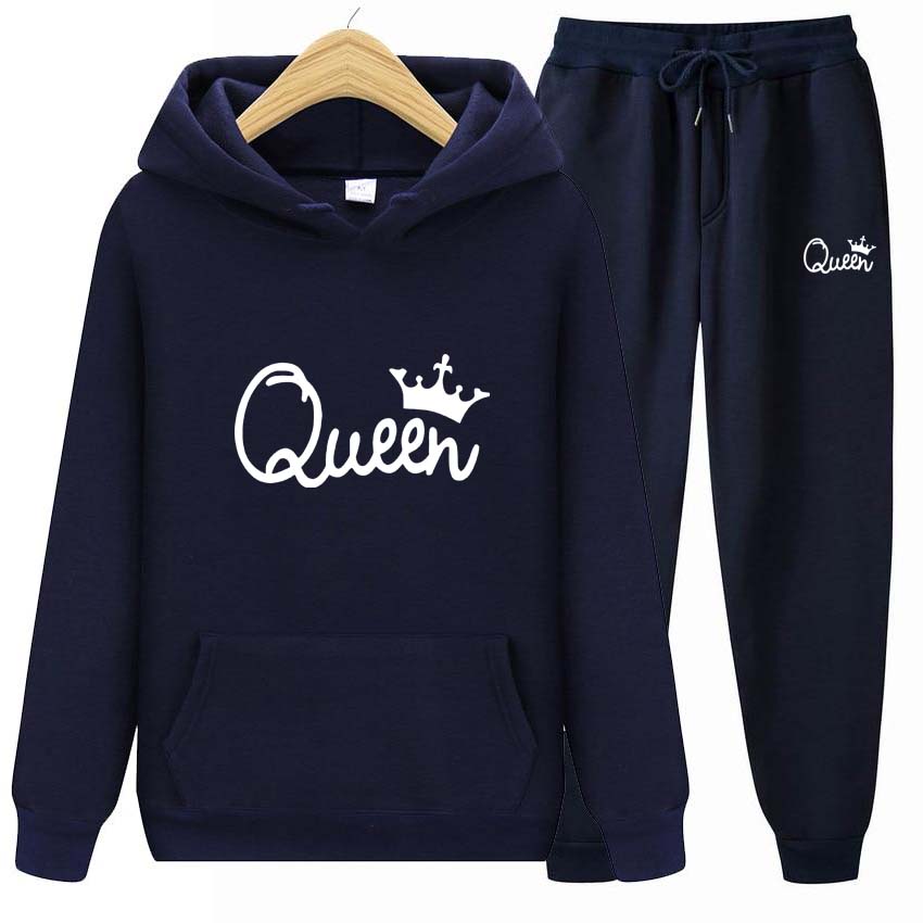 Módní Teplákové soupravy Pro ženy Muži Oblečení s kapucí Pánské běžecké soupravy Queen Potisk Pánské Dámské Mikiny Tepláky Oblečení