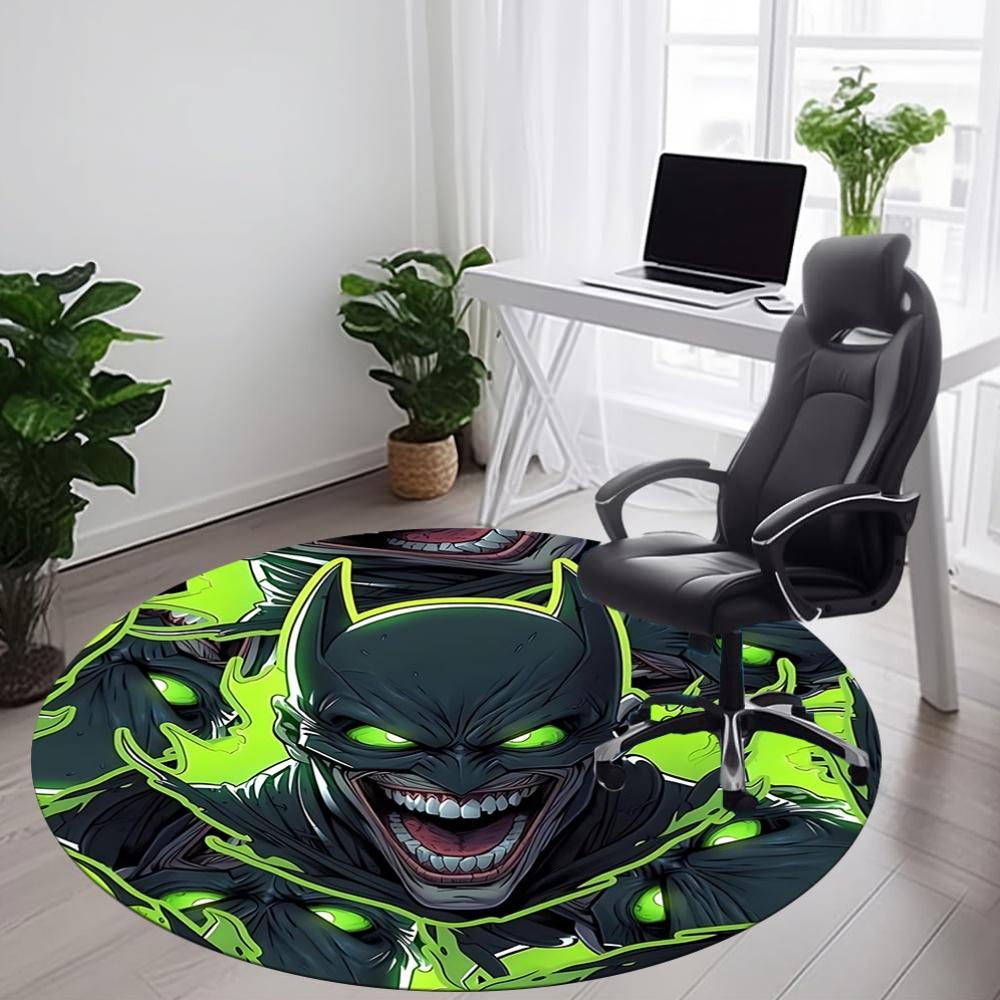 1pc Batman Office Round Area Rug, Under Office Chairs Bedroom Living Room Home Decor, Room Deco, Available in Various Sizes
