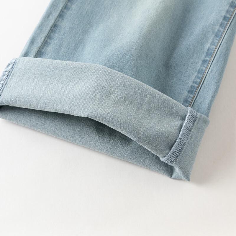 DAVE&BELLA Girls' Thin Straight-Leg Denim Jeans