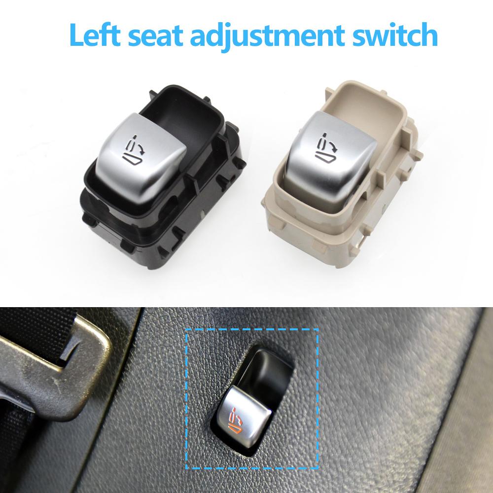 Botão de ajuste de assento de carro preto bege, lado esquerdo e direito, para Mercedes BENZ C GLC Classe W205 W253 2015-2022