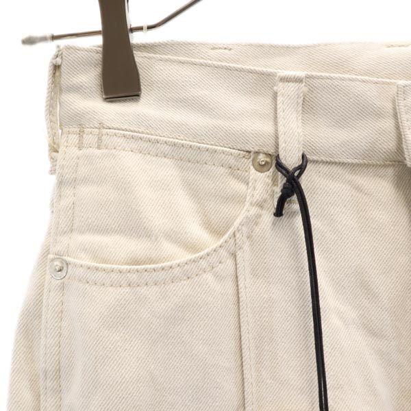 Unused PUBLIC TOKYO Denim Pants 1 Beige Cut Off Women Used