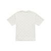 MLB Monogram Series New York Yankees SS25 All Over Diamond Print Casual Sports Letter Print Round Neck Fashion Short Sleeve T-Shirt 3ATSM0153-50IVS