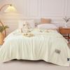 Solid Color Thickened Fleece Blanket – Cozy, Warm, and Perfect for Office Naps and Seasonal Gifts