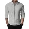 Summer Popular Waffle Outdoor Polo Collar Jacket Men's Coat Nick Garment Casual Sports Zipper Cardigan Long Sleeve Coat