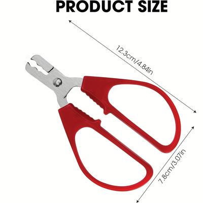 3pcs Nutcracker Sheller , Metal Shell Cracker with Handle, Household Kitchen Peeling Tool Opener Pliers