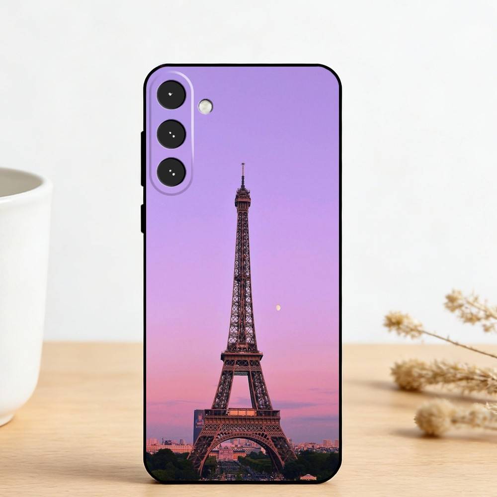 E-Eiffel T-Tower    Phone Case For Samsung Galaxy A73,A72,A71,A70,A53,A52,A51,Others Soft Black Cover