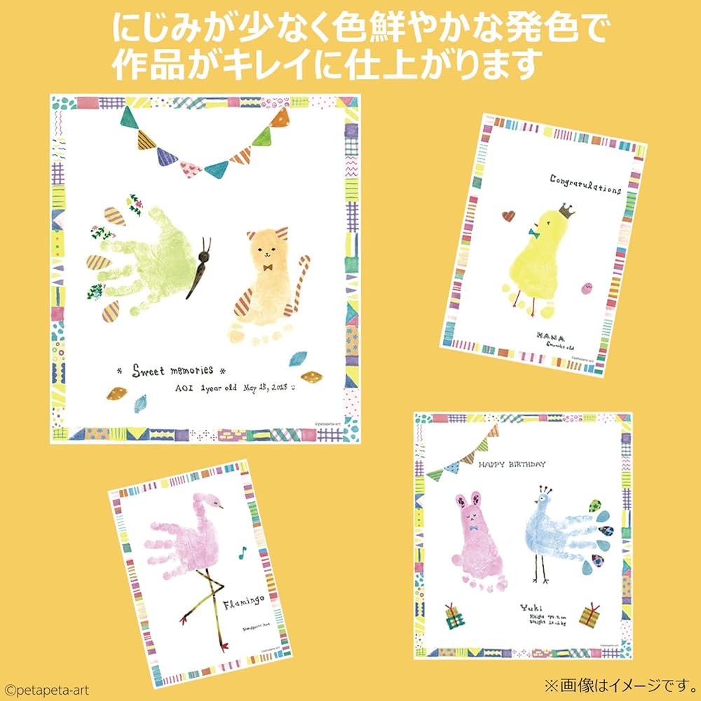Shachihata PalmColors Handprint Stamp Pad Green HPS-A/H-G 100ml Non-toxic Ink for Kids