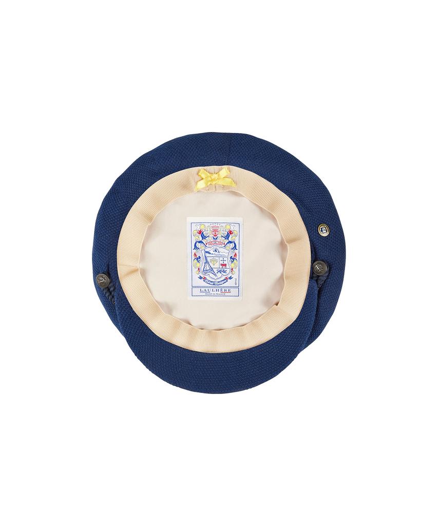 Loleleu Cotton Beret Arnaga Bleu