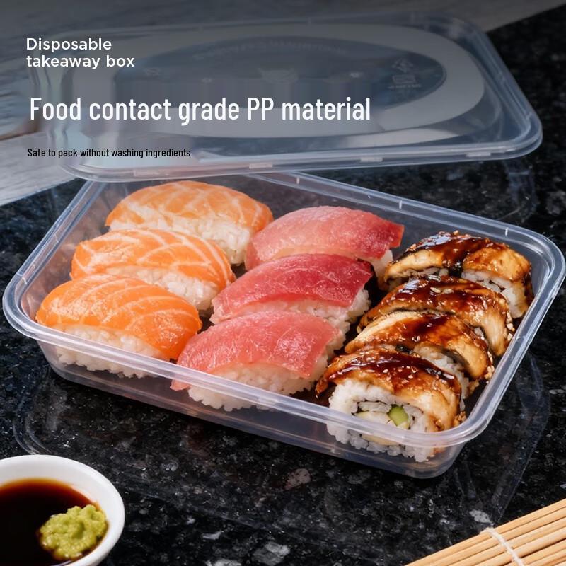 Disposable Rectangular Plastic Food Containers