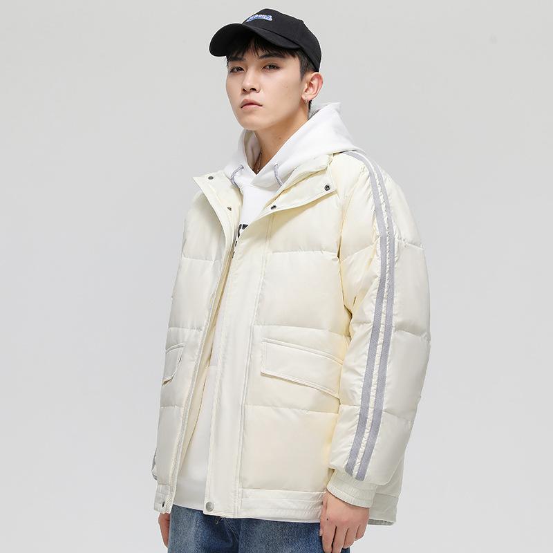 

Autumn and winter down jacket jacket for men and women, couple s clothes, youth fashion, handsome, all-matching winter clothes, thickened warm jacket 3XL