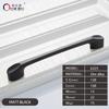 Oukali Klassisch Günstig Zink Küchenschrank Schublade 96mm 128mm 160mm 192mm Mattschwarz Ziehgriffe